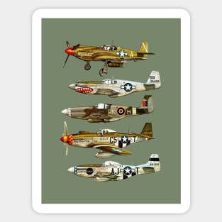 North American P-51 Mustang WW2 Fighter Sticker